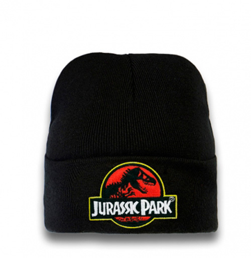 Jurassic Park Beanie Strick Mütze Logo