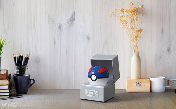 Pokémon Diecast Replik Ball Superball blau/rot