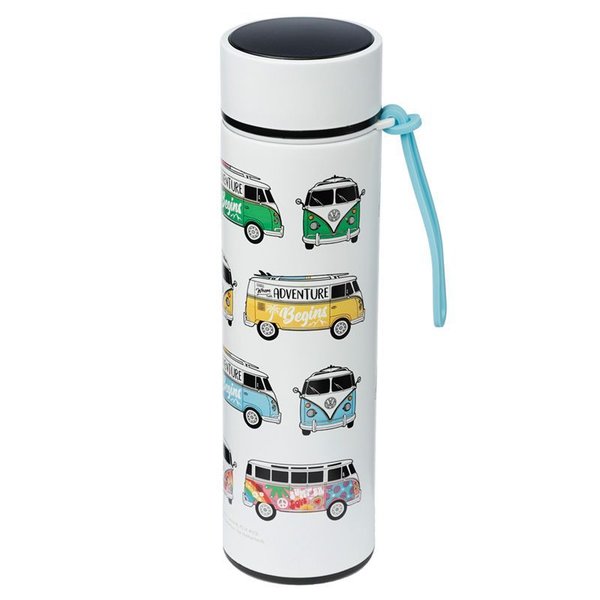 Bulli VW Bus T1 Thermoflasche Trinkflasche Digital Surf Modelle weiß