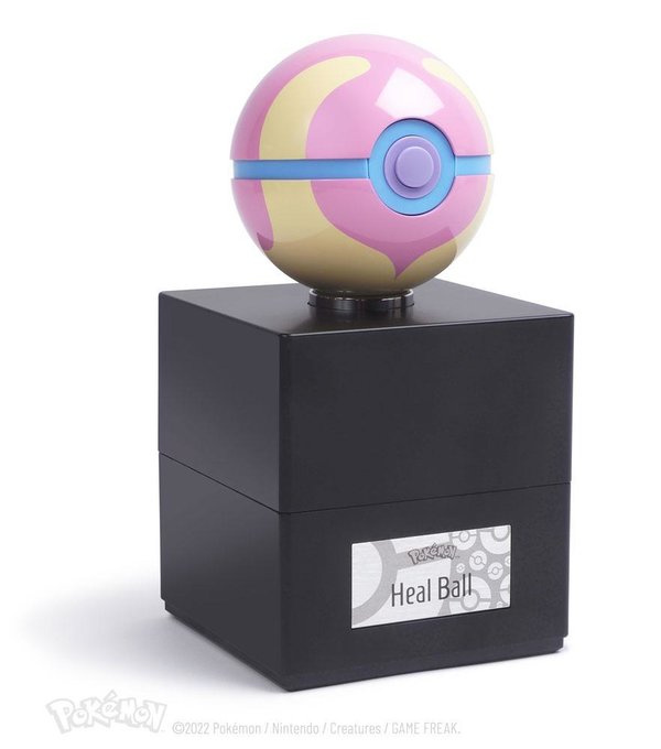 Pokémon Diecast Sammelfigur limitierte Edition Replik Heilball rosa/creme