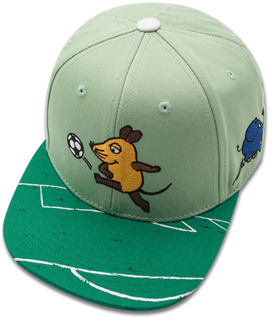 Die Sendung mit der Maus Fußball Kinder Basecap Snapback Cap koaa grün/ hellgrün