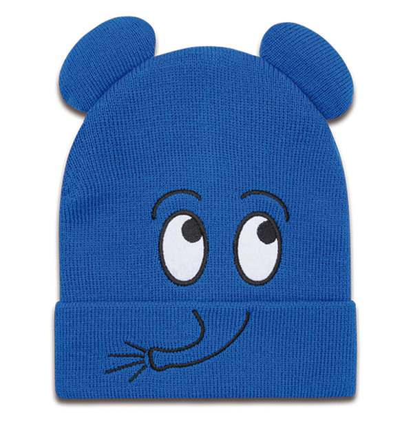 Die Sendung mit der Maus Elefant Mascot Kinder Mütze Beanie koaa blau